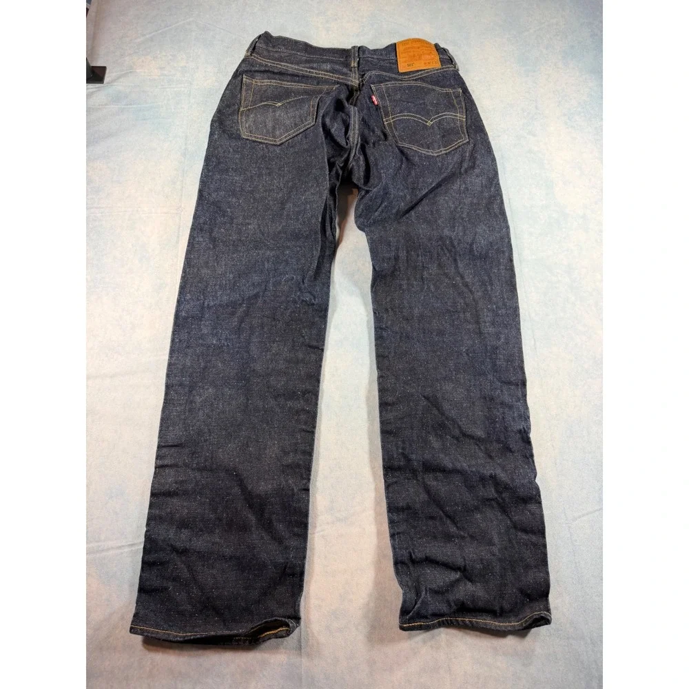 Levi's 501 Premium Selvedge Jeans Mens 32x32 Indigo Excellent Straight Leg Big E